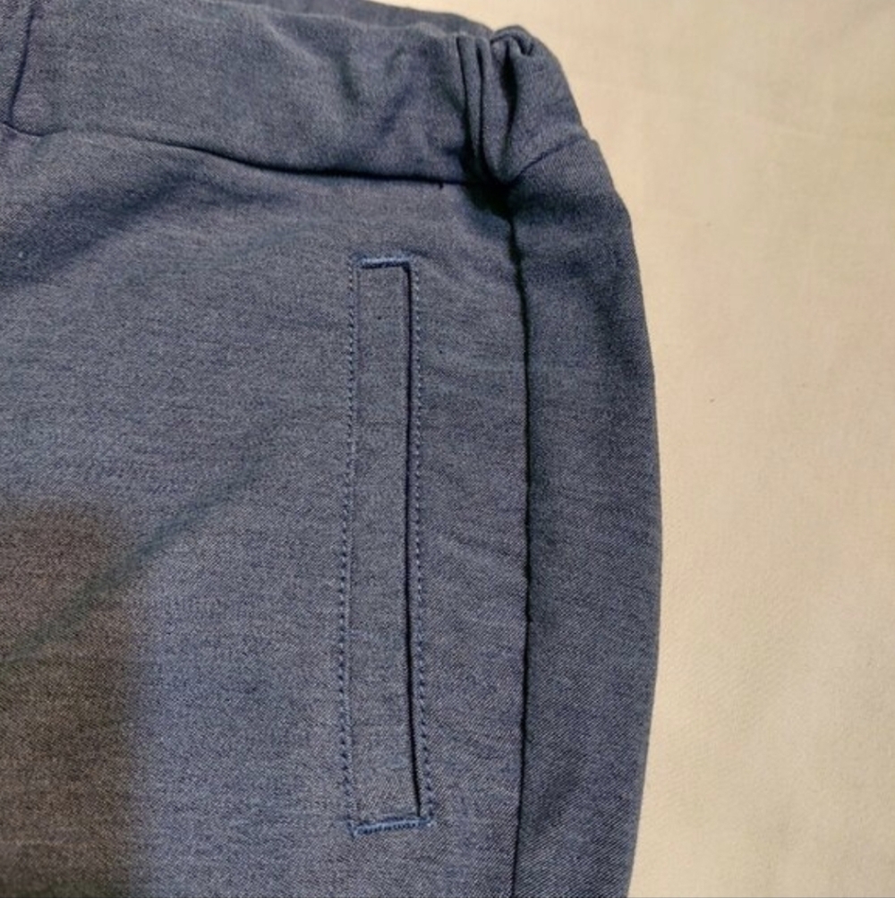 SMALL Forme Blue Draw String Crop Capri Pants - CES - Picture 9 of 12